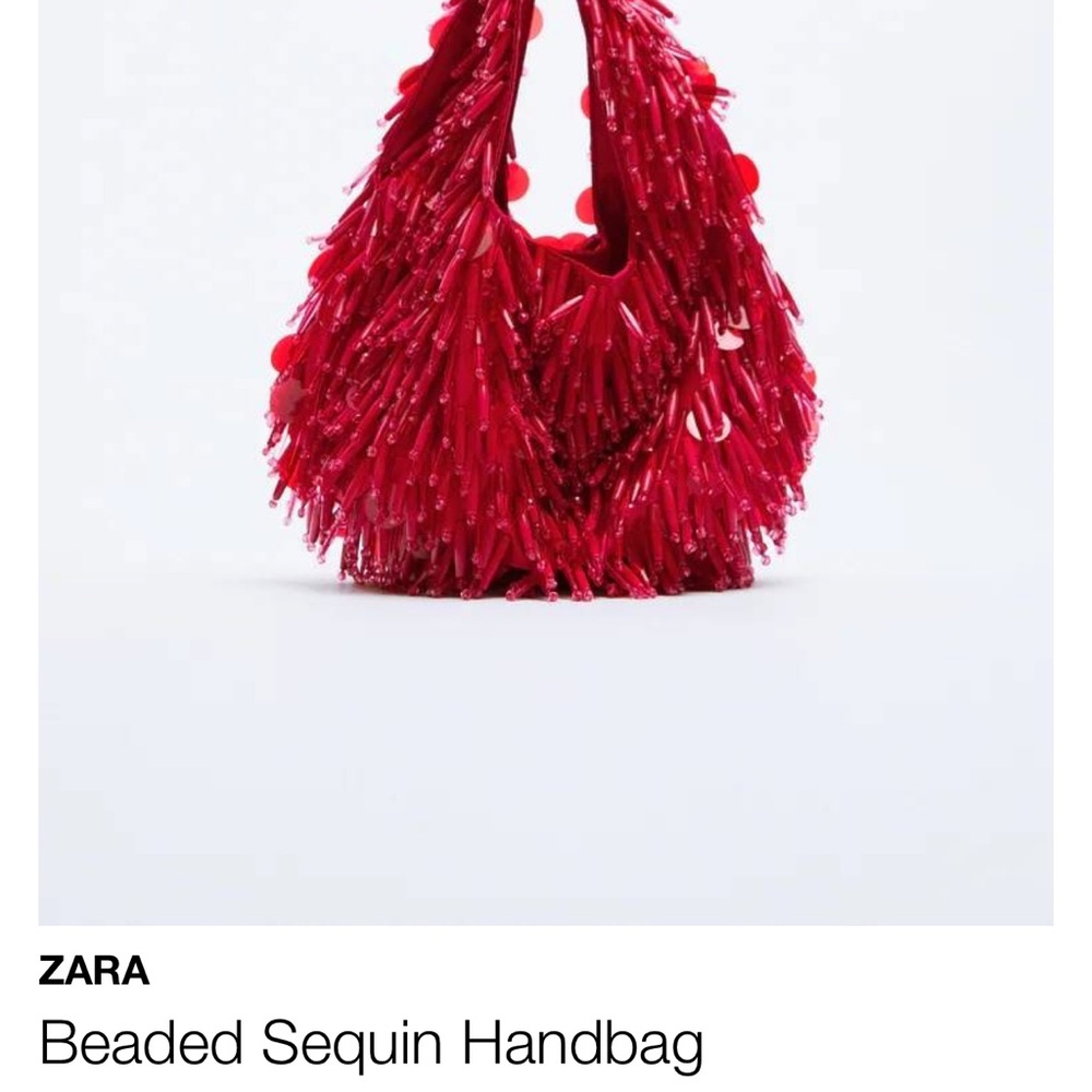 ISO This red Zara sequin bag